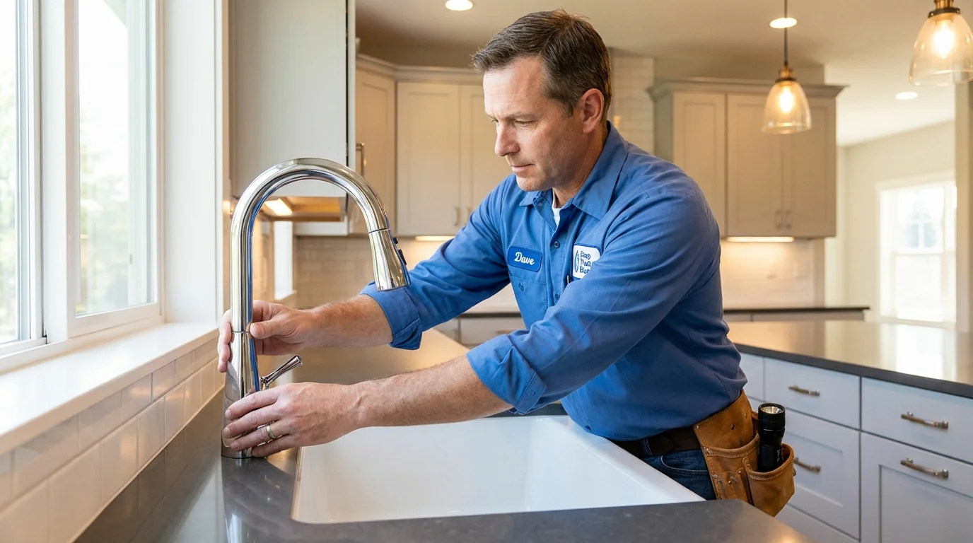 Kitchen faucet installation by Johns Plumbing LLC in Port Monmouth